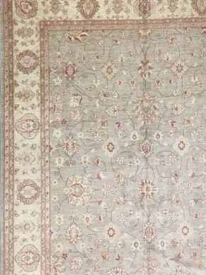 05477 Peshawar Afghan Gray Natural Red 9-11×14-2 | Manoukian Rugs™