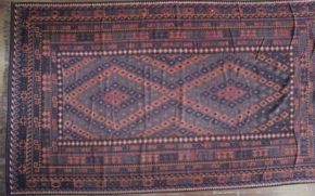 Flat Weave Maimana Afghan Red & Orange 7-11x13-6 | Manoukian Rugs™