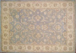 Peshawar Afghan Blue Ivory 5-8x8-2 | Manoukian Rugs™