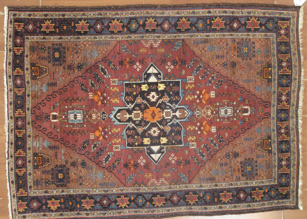 05202 Persian Design Romanian Red Beige 5×6-6 | Manoukian Rugs™