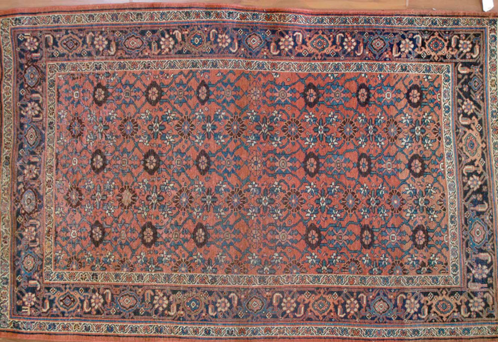 Bijar, Antique, Persian (4' 7" x 7' 5")