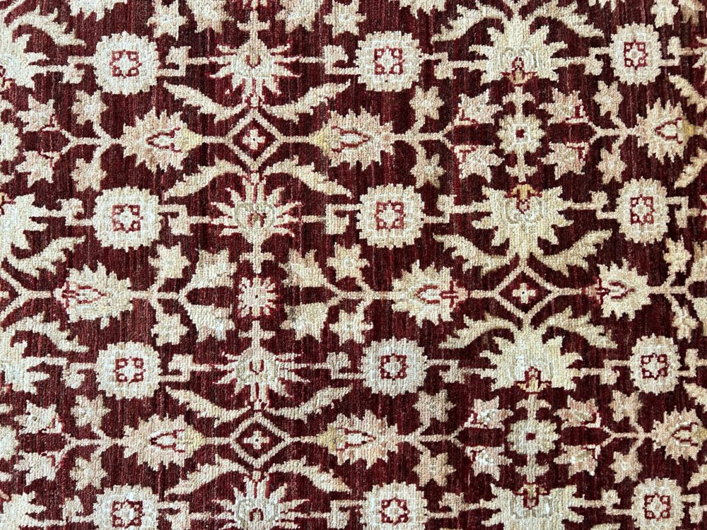 SS051722T297 Peshawar Pakistani Red White Beige 9x12 | Manoukian Rugs™