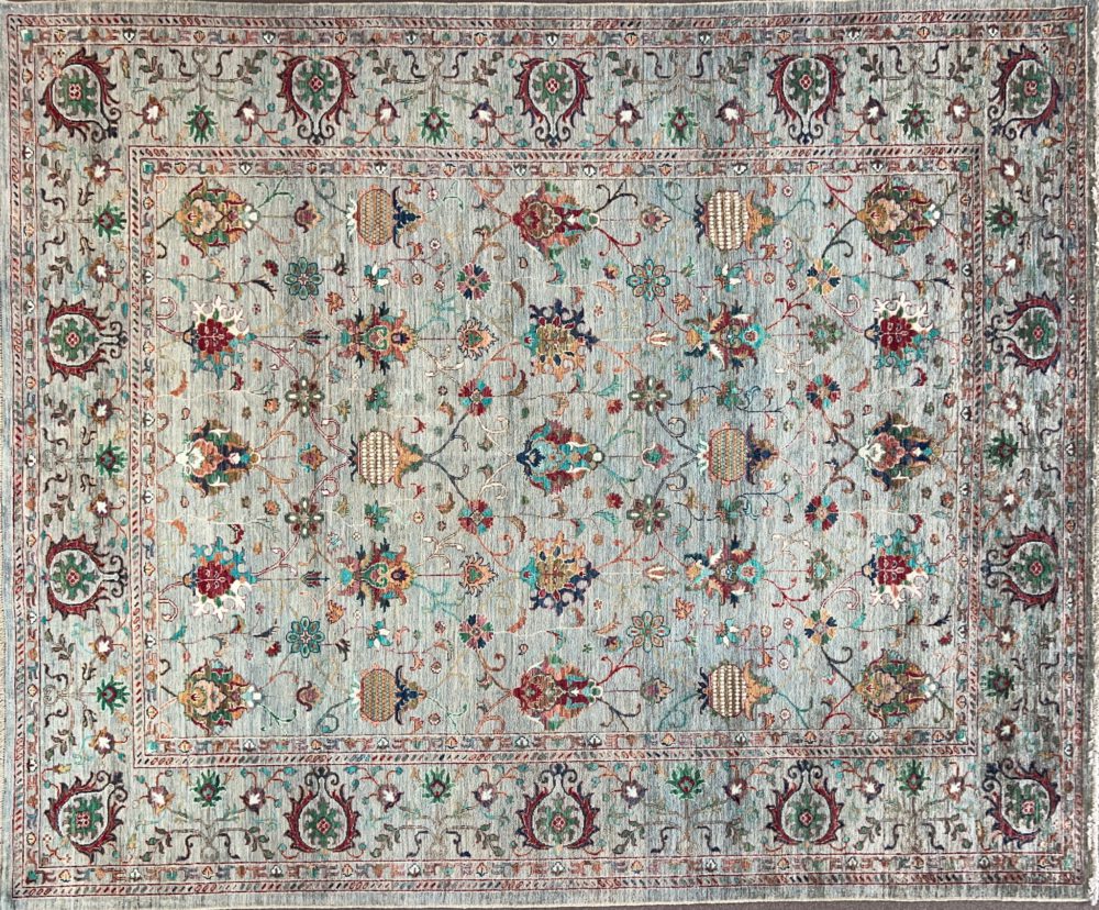 T482 Fine Tribal Beige & Multicolor 8-4x10-1 | Manoukian Rugs™